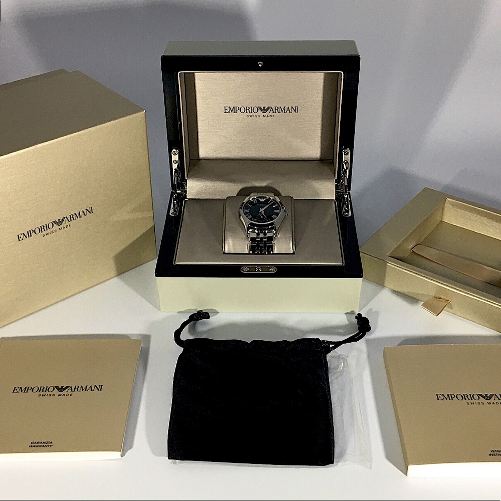 BRAND NEW EMPORIO ARMANI AR1710 MENS WATCH $139 - Picture 3 of 15
